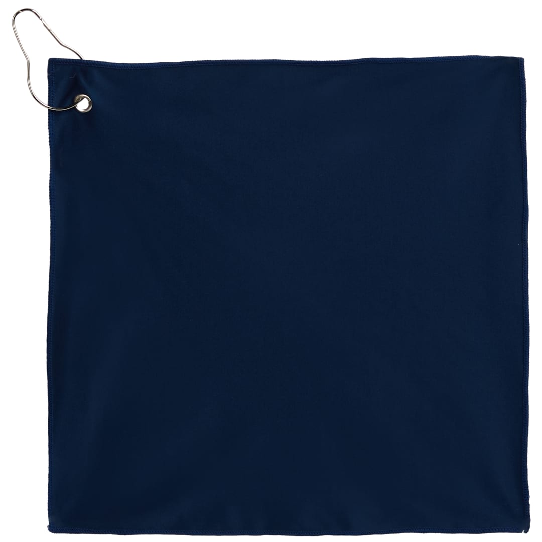 12&quot; x 12&quot; Recycled 200g Microfiber Towel - 1401-50 Blue