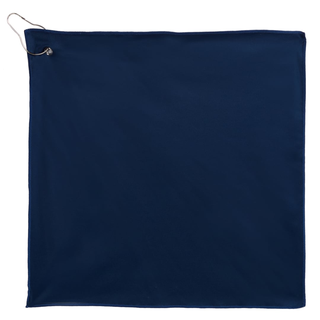 15&quot; x 15&quot; Recycled 200g Microfiber Towel - 1401-51 Blue