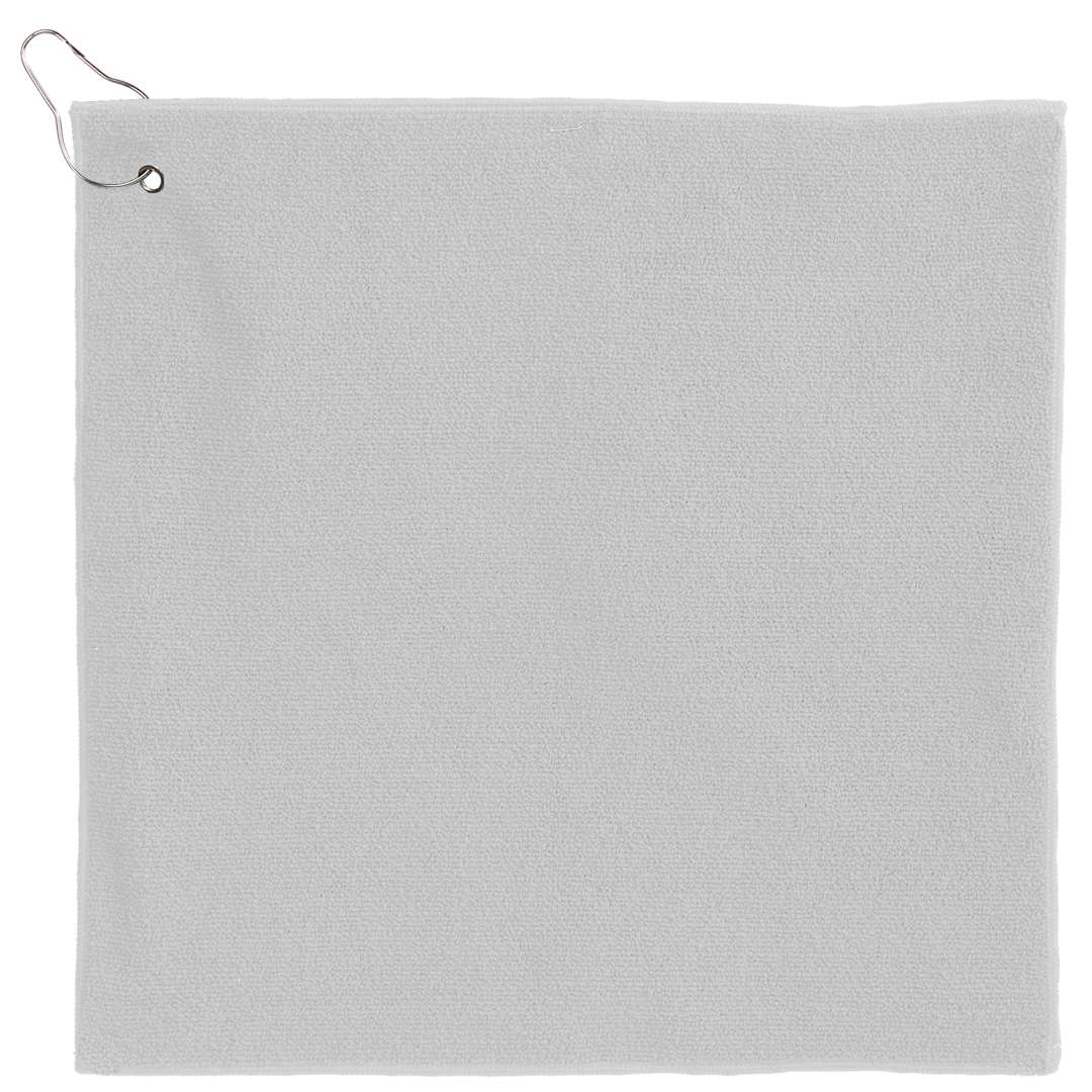 15&quot; x 15&quot; Recycled 300g Terry Polyester Towel - 1401-52 White