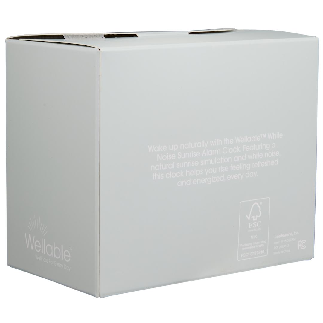 Wellable Wellable™ White Noise Sunrise Alarm Clock - 1415-03 White
