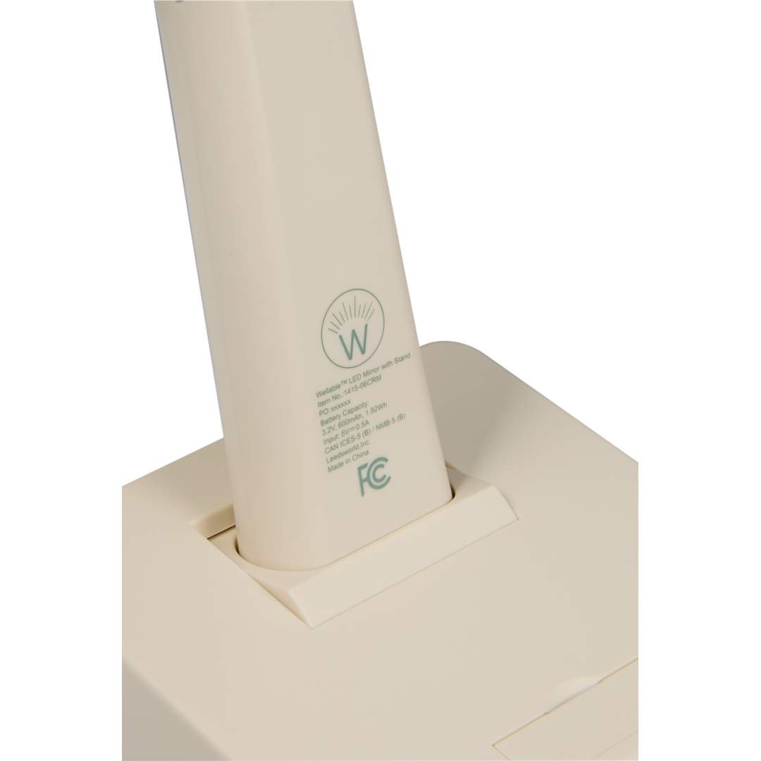 Wellable Wellable™ LED Magnifying Mirror with Stand - 1415-06 White