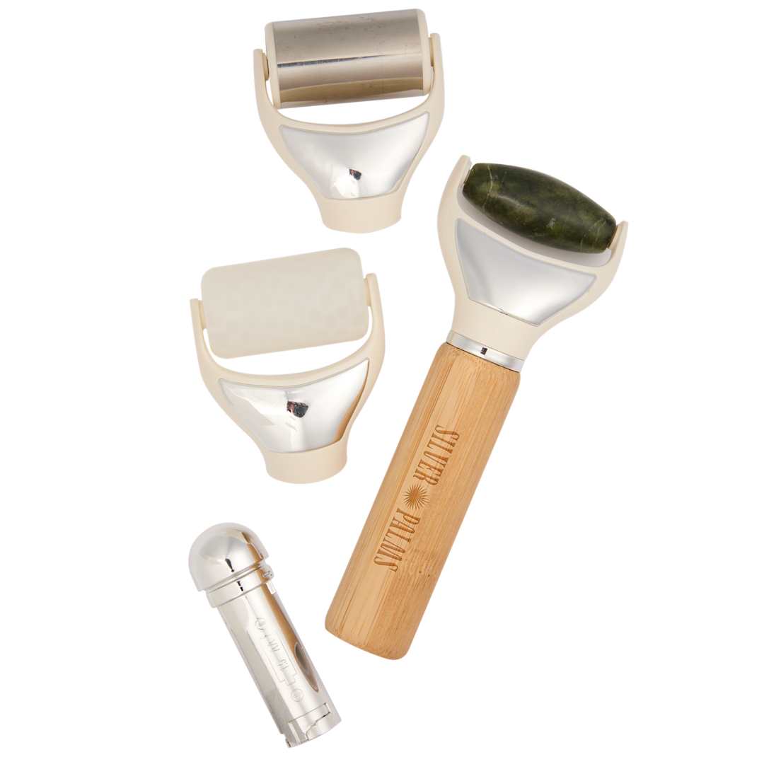 Wellable Wellable™ FSC&#174; Bamboo 3-in-1 Face Body &amp; Roller Se - 1415-07 Natural