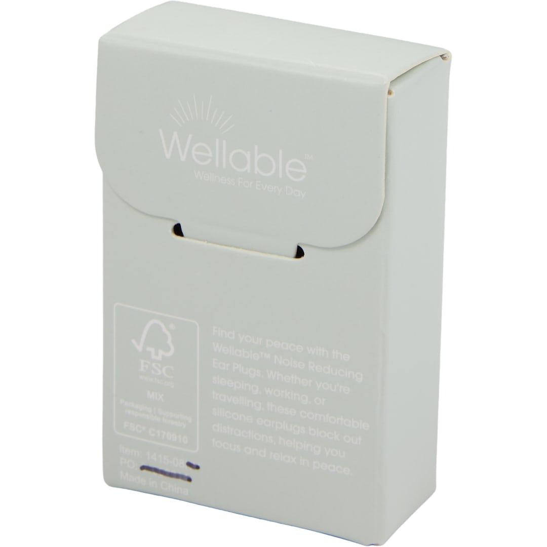 Wellable Wellable™ Noise Reducing Ear Plugs - 1415-08 Black
