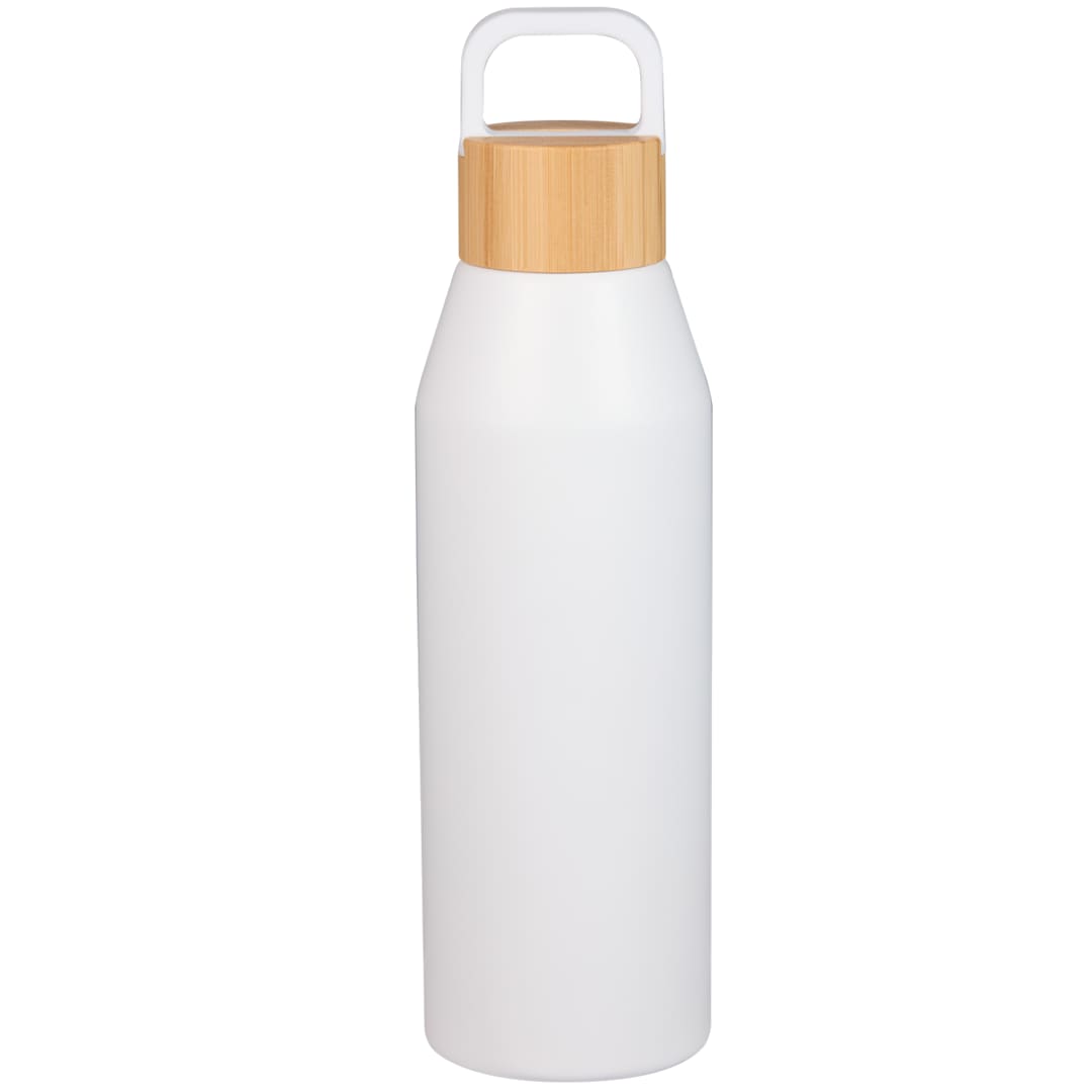 Aspen 24 oz Recycled Bottle w/ FSC® 100% Bamboo Li - 1602-19 White