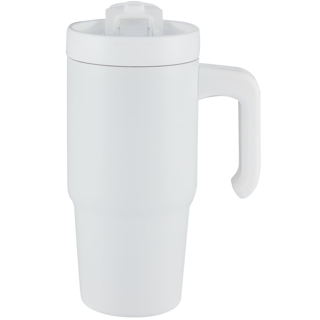 Peak Recycled Insulated Sip or Swig Mug 24oz - 1602-21 White