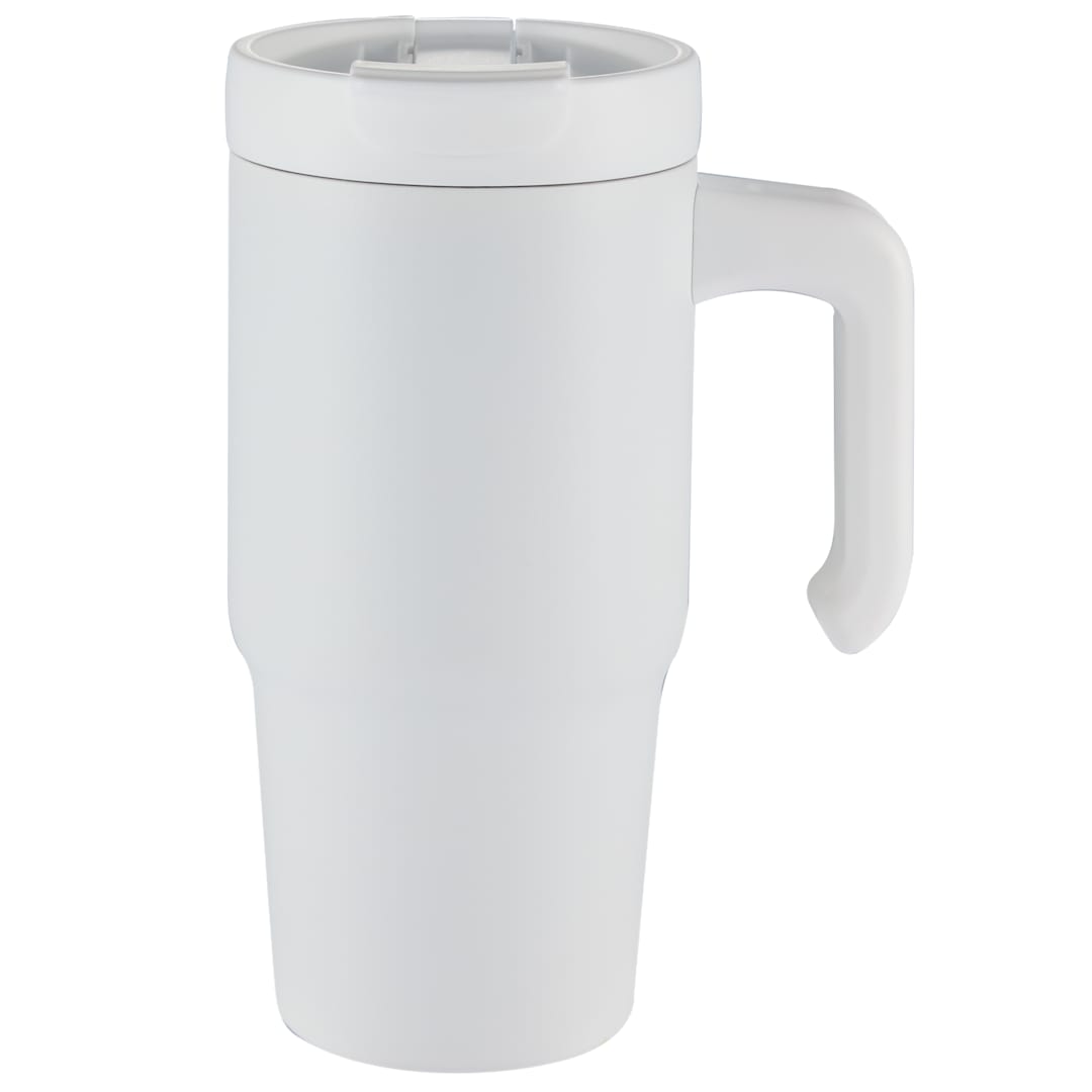Peak Recycled Insulated Sip or Swig Mug 24oz - 1602-21 White