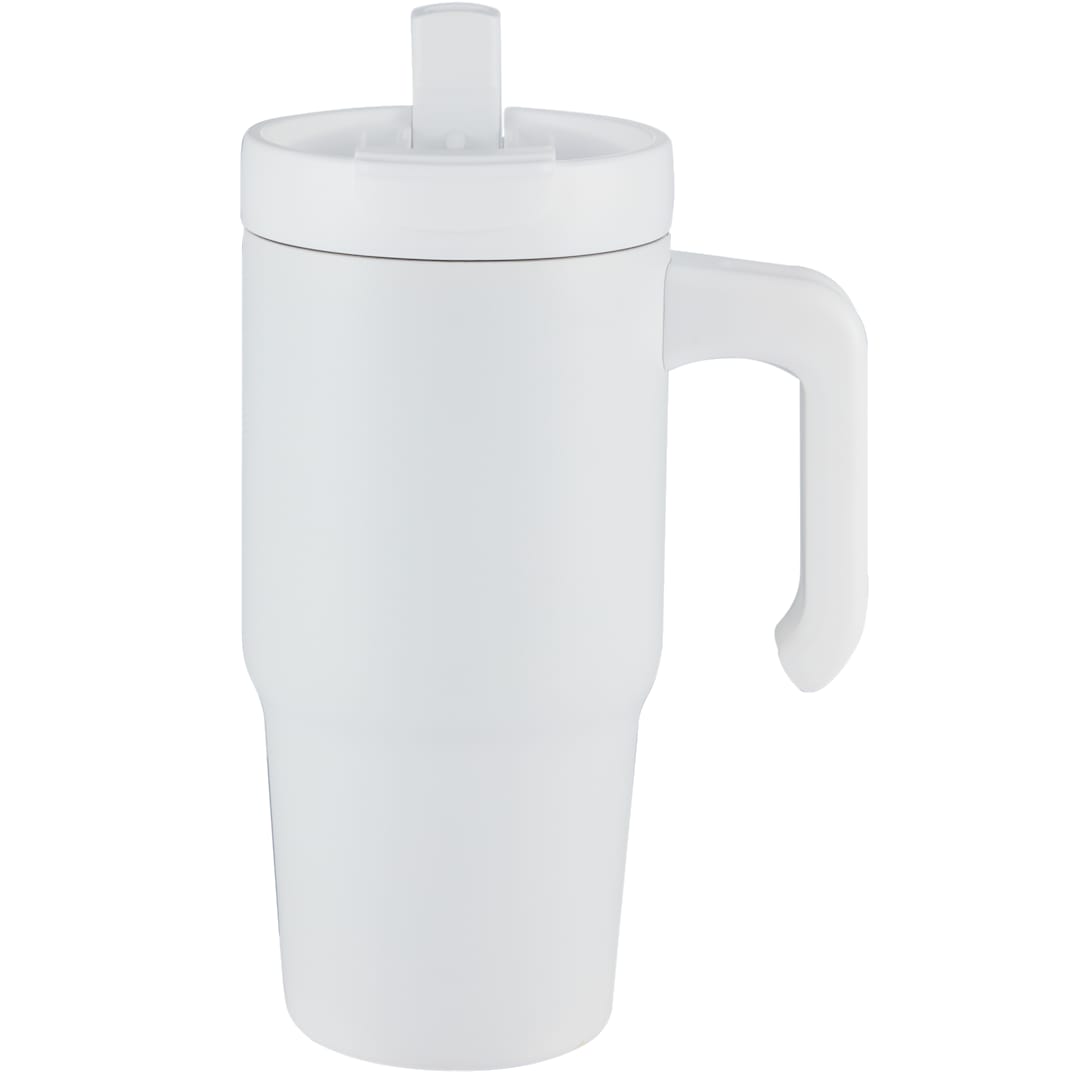 Peak Recycled Insulated Sip or Swig Mug 24oz - 1602-21 White