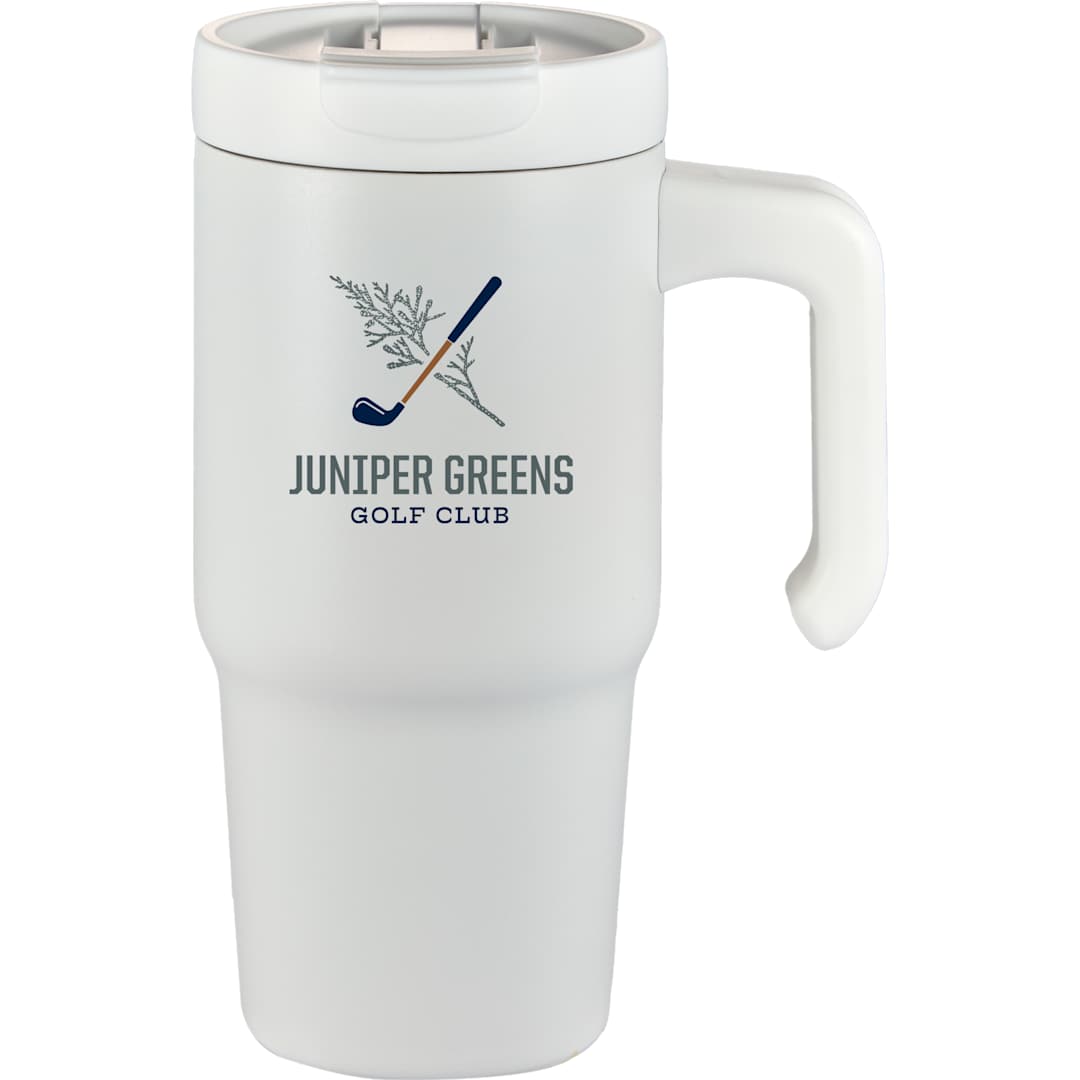 Peak Recycled Insulated Sip or Swig Mug 24oz - 1602-21 White