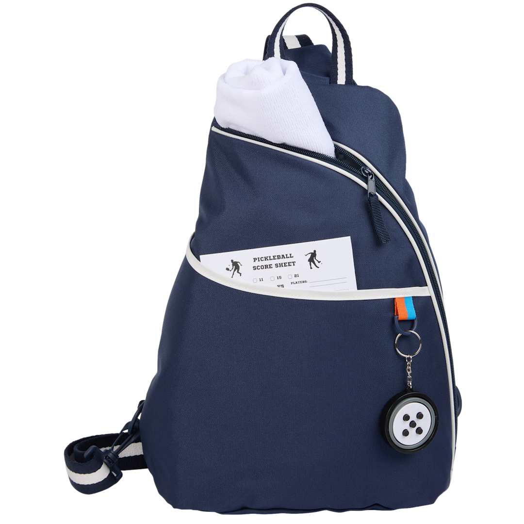Retro Sport Recycled Sling Backpack - 2255-07 Blue