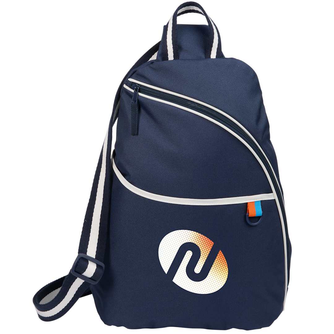 Retro Sport Recycled Sling Backpack - 2255-07 Blue