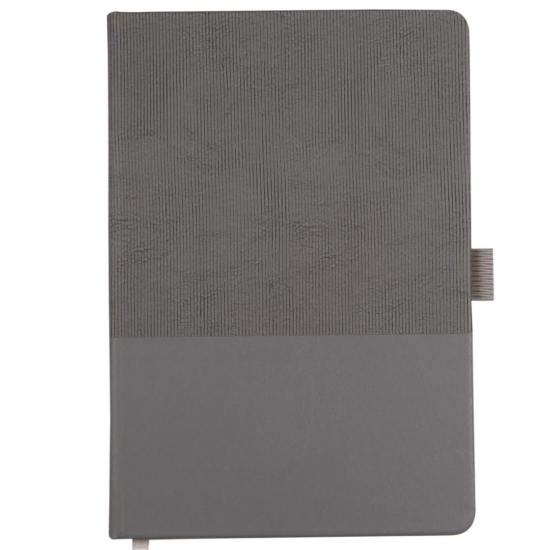 5.5" x 8.5" FSC® Recycled Ribbed Bound Journal - 2900-55 Gray