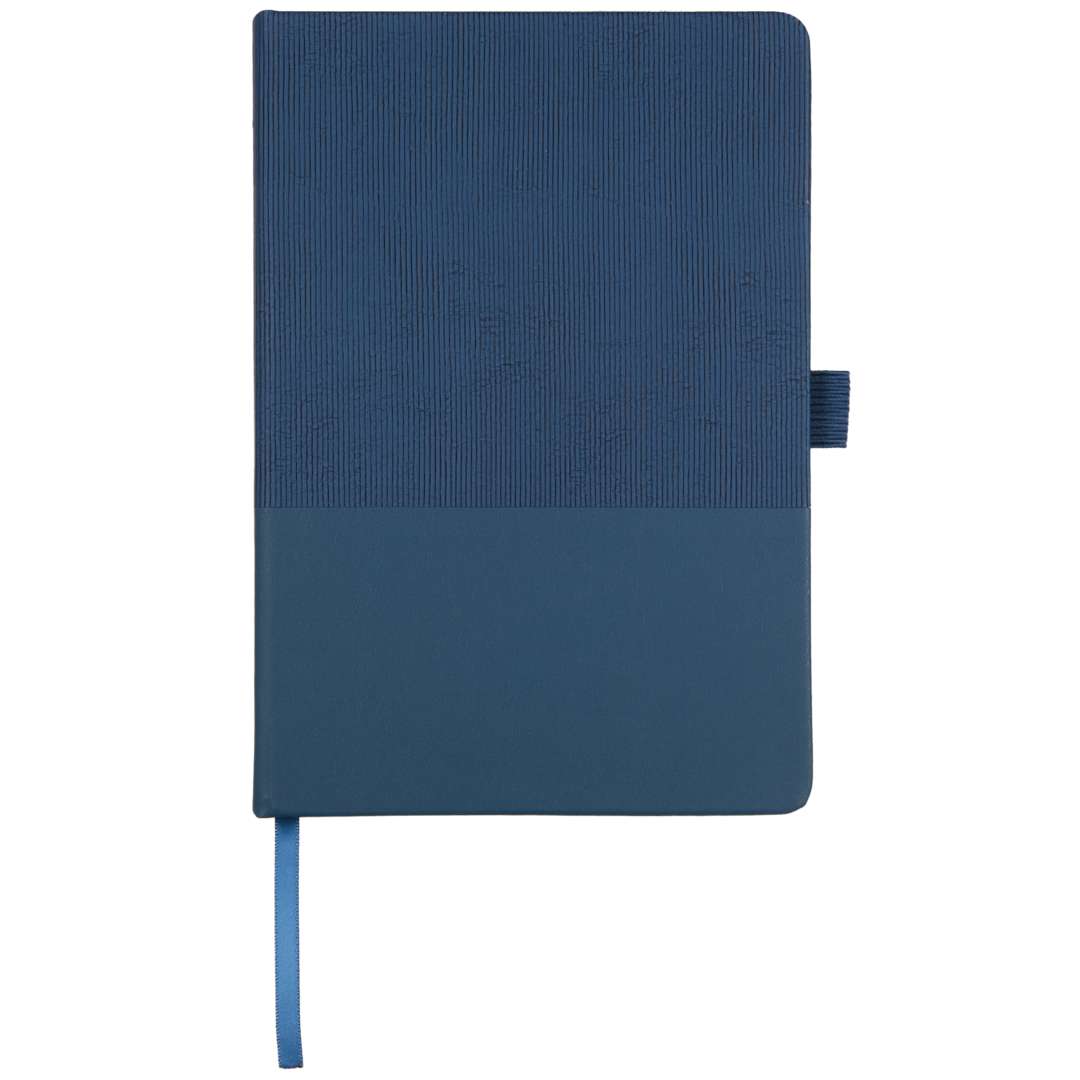 5.5" x 8.5" FSC® Recycled Ribbed Bound Journal - 2900-55 Blue