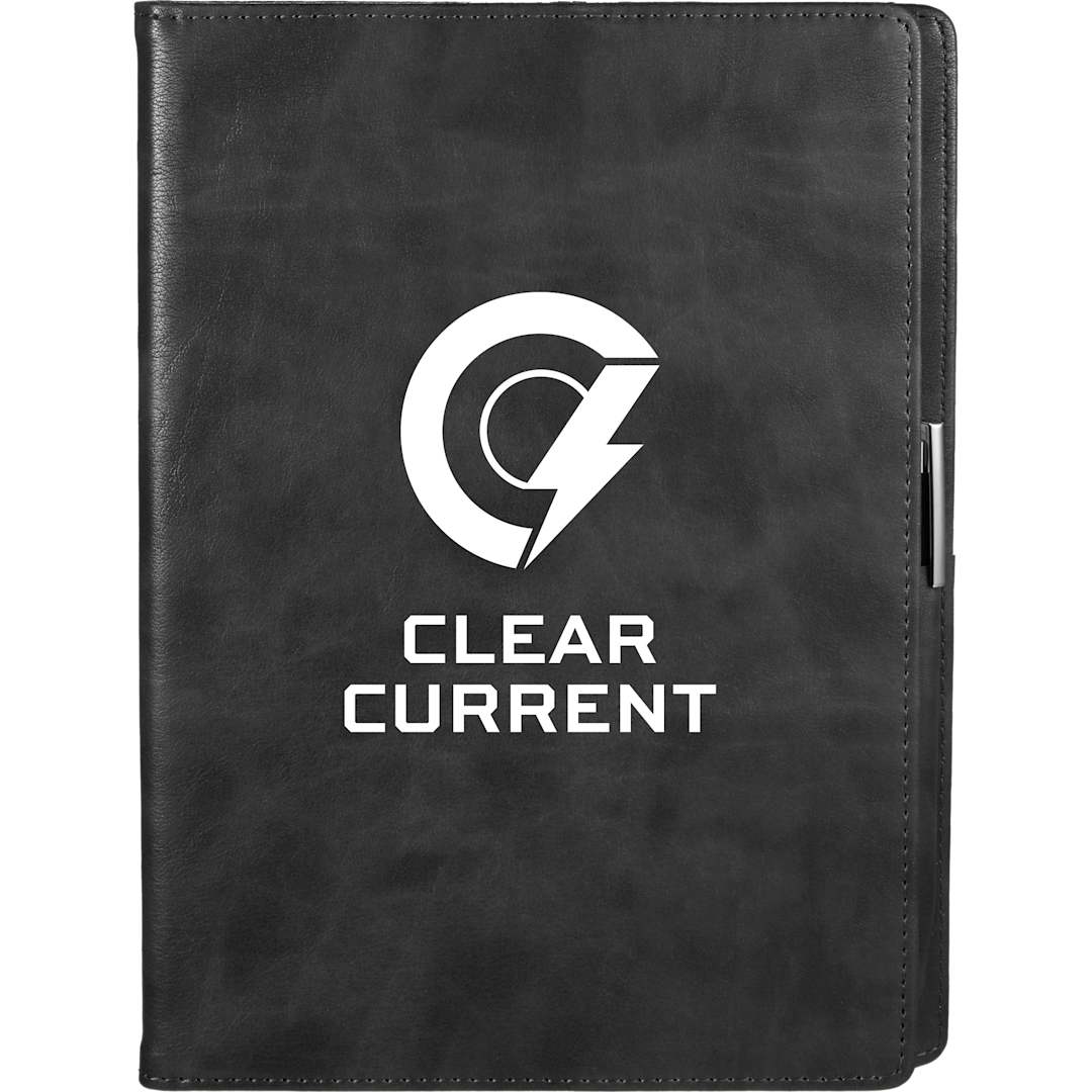 7&quot; x 10&quot; FSC&#174; Recycled Morano Refillable Journal - 2900-56 Black