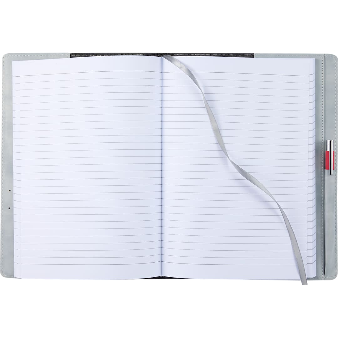 7&quot; x 10&quot; FSC&#174; Recycled Morano Refillable Journal - 2900-56 Gray