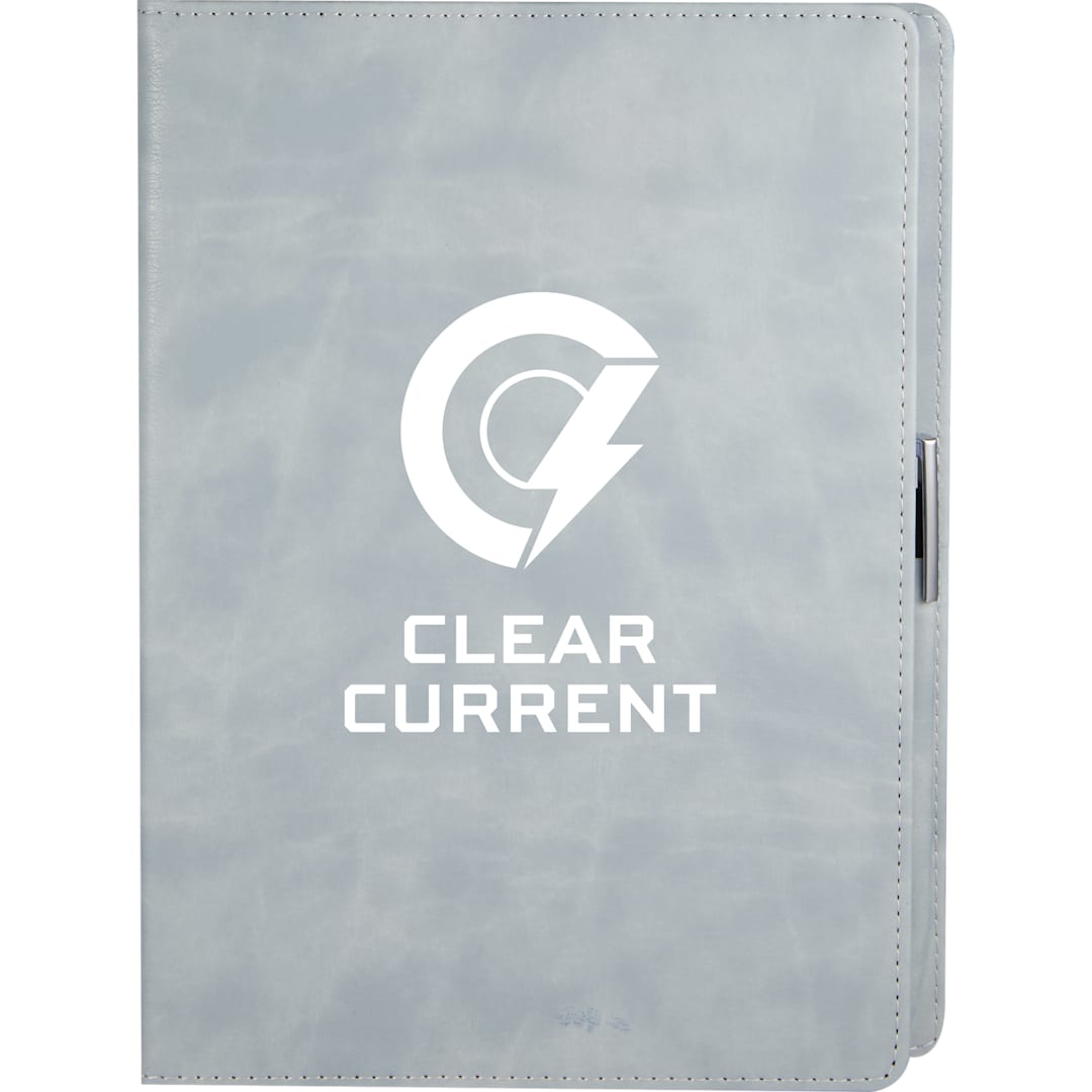 7&quot; x 10&quot; FSC&#174; Recycled Morano Refillable Journal - 2900-56 Gray