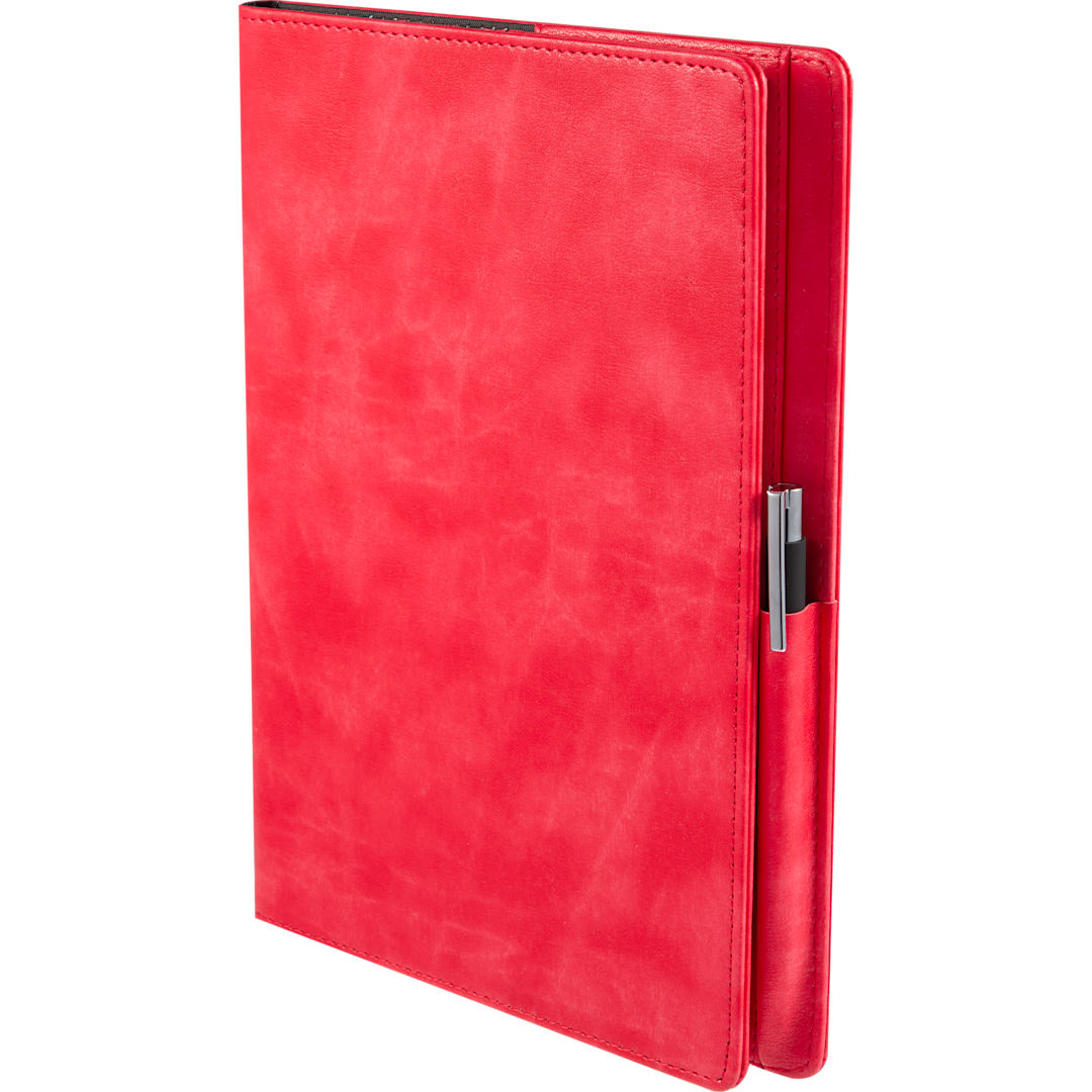 7&quot; x 10&quot; FSC&#174; Recycled Morano Refillable Journal - 2900-56 Red