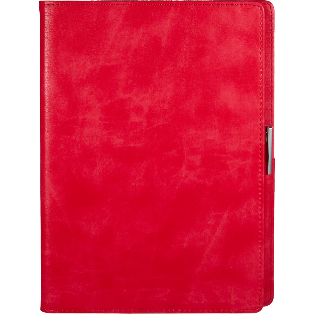 7&quot; x 10&quot; FSC&#174; Recycled Morano Refillable Journal - 2900-56 Red