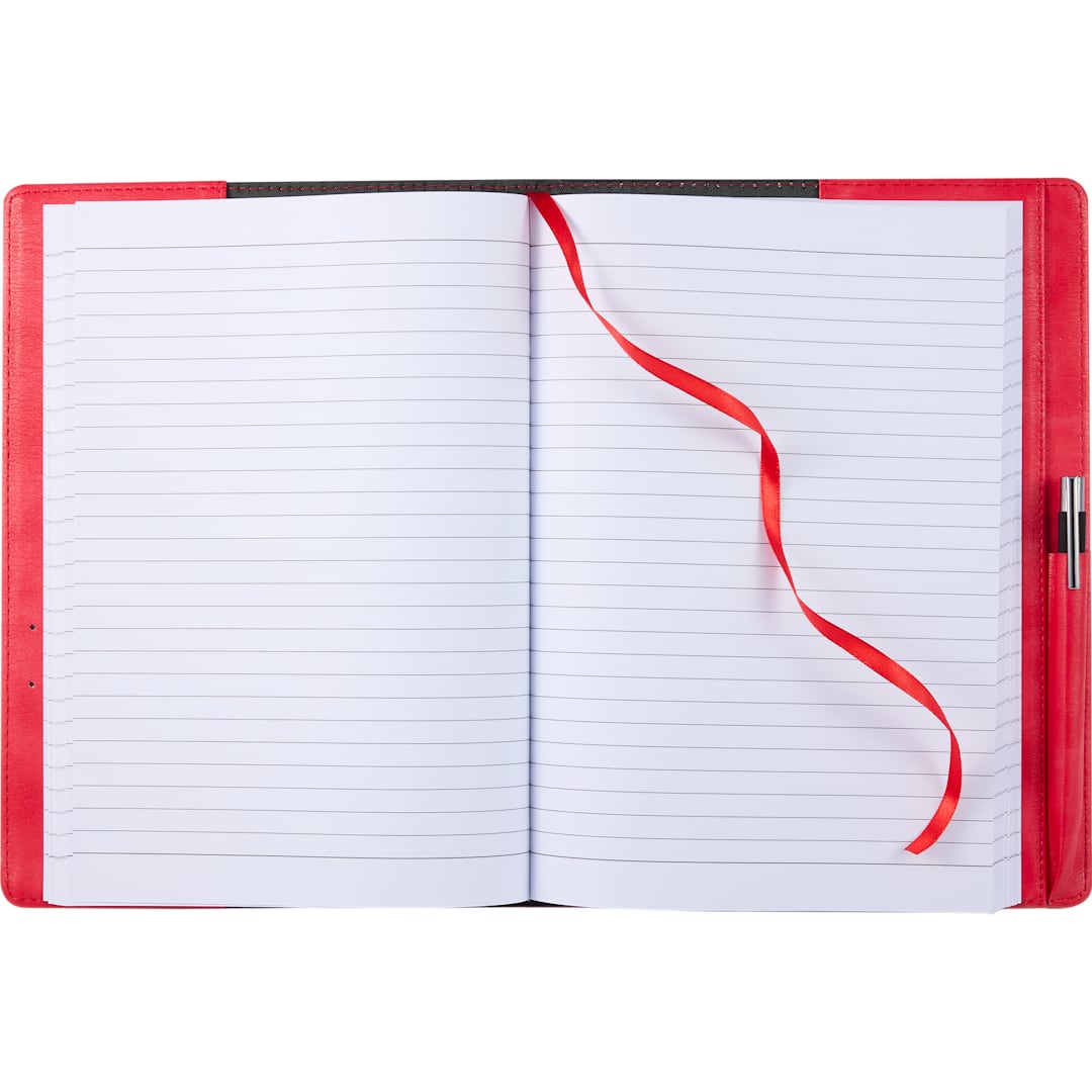 7&quot; x 10&quot; FSC&#174; Recycled Morano Refillable Journal - 2900-56 Red
