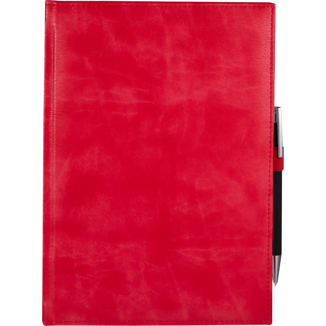 7&quot; x 10&quot; FSC&#174; Recycled Morano Large Journal - 2900-57 Red