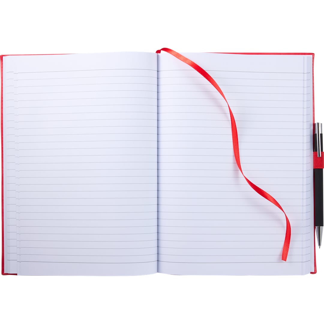 7&quot; x 10&quot; FSC&#174; Recycled Morano Large Journal - 2900-57 Red