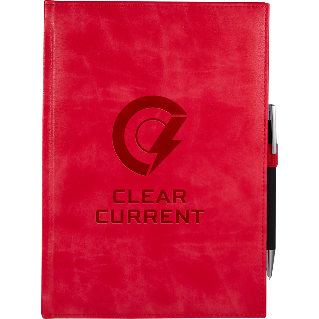 7&quot; x 10&quot; FSC&#174; Recycled Morano Large Journal - 2900-57 Red