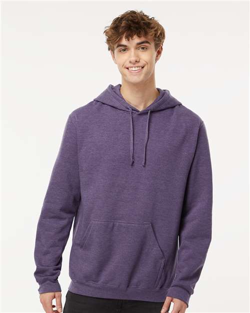 M&O Unisex Pullover Hoodie - 3320 - 3320M Heather Purple