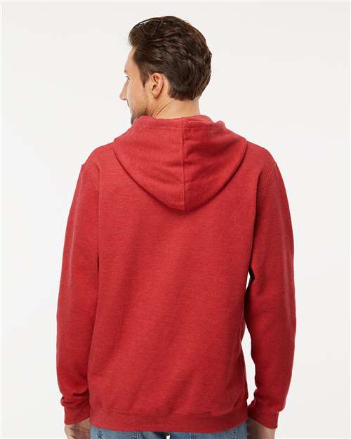 M&O Unisex Pullover Hoodie - 3320 - 3320M Heather Red