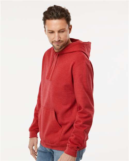 M&O Unisex Pullover Hoodie - 3320 - 3320M Heather Red