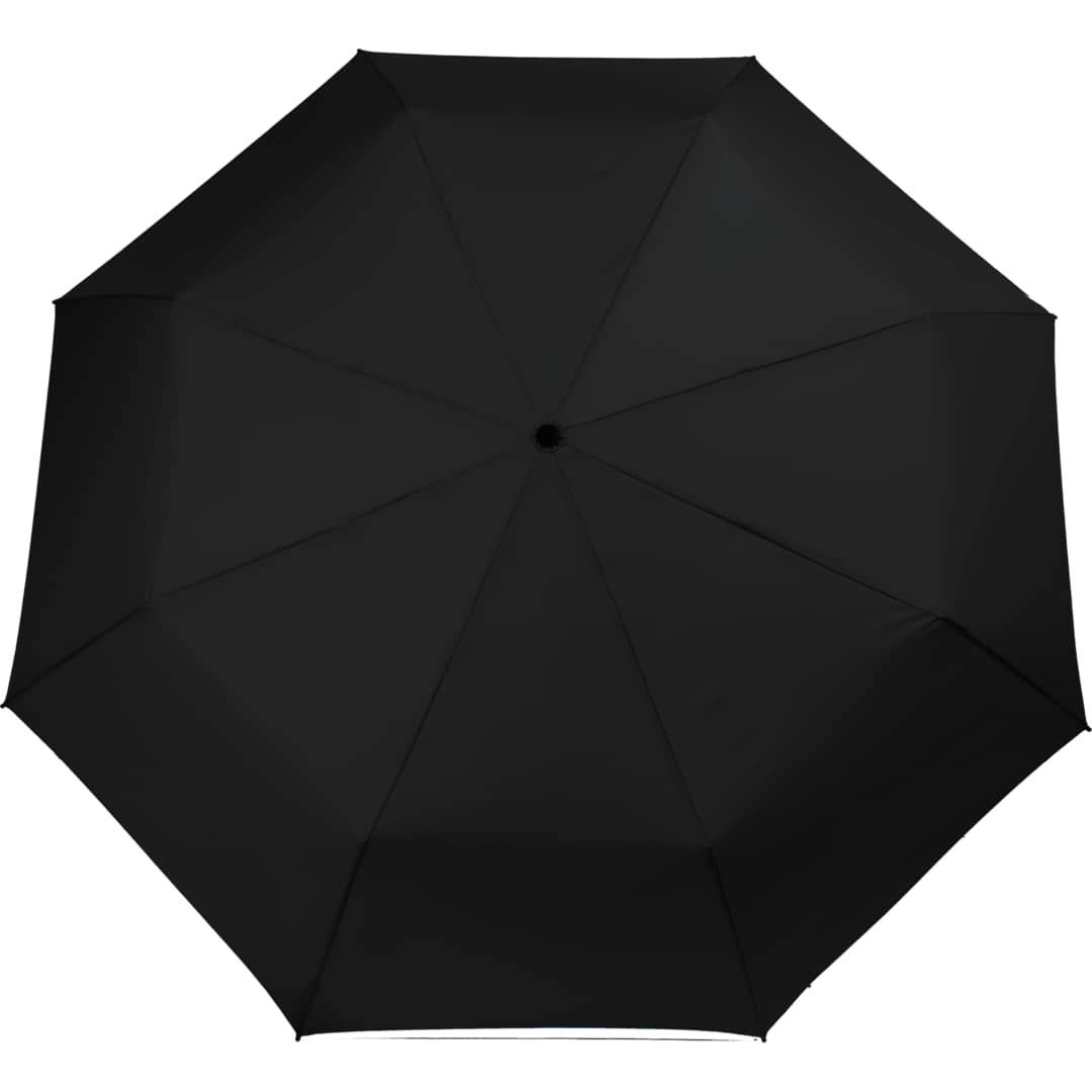 46" Recycled 3-Folding Umbrella - 5050-07 Black