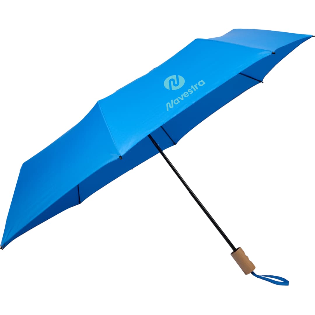 46" Recycled 3-Folding Umbrella - 5050-07 Blue