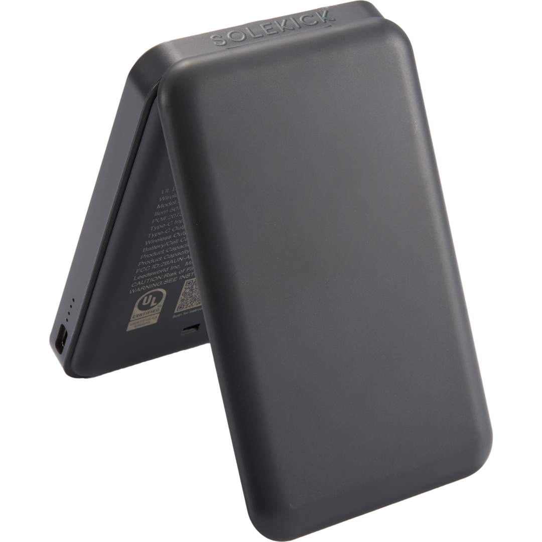 Solekick Solekick™ UL Listed MagClick™ Wireless Power Bank - 5077-14 Gray