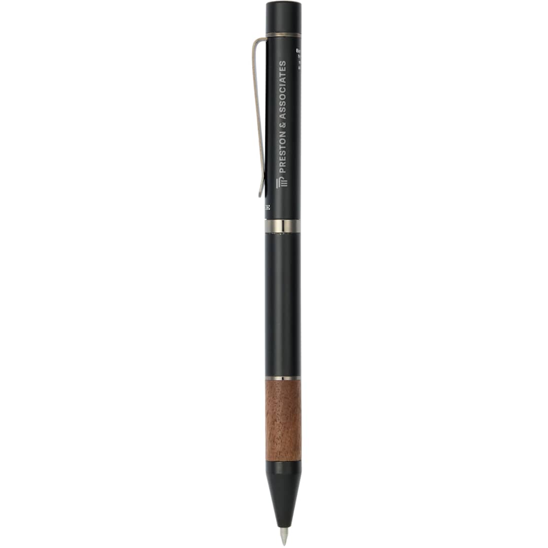 Luxe Luxe Recycled Aluminum and Walnut&#160;Ballpoint - 5893-75 Black