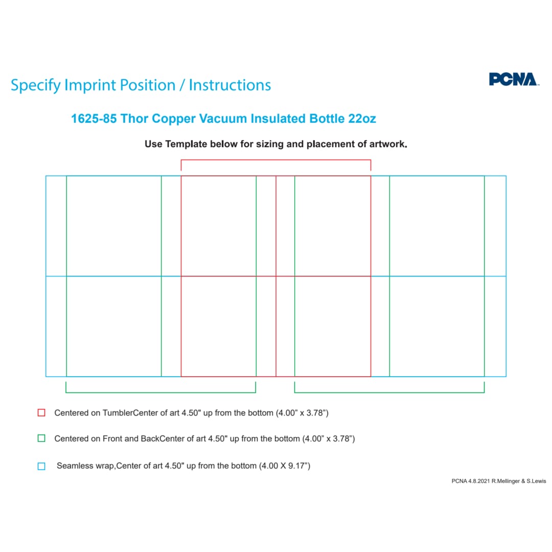 Thor Bouteille isolée sous vide en cuivre 22oz - 1625-85 Black