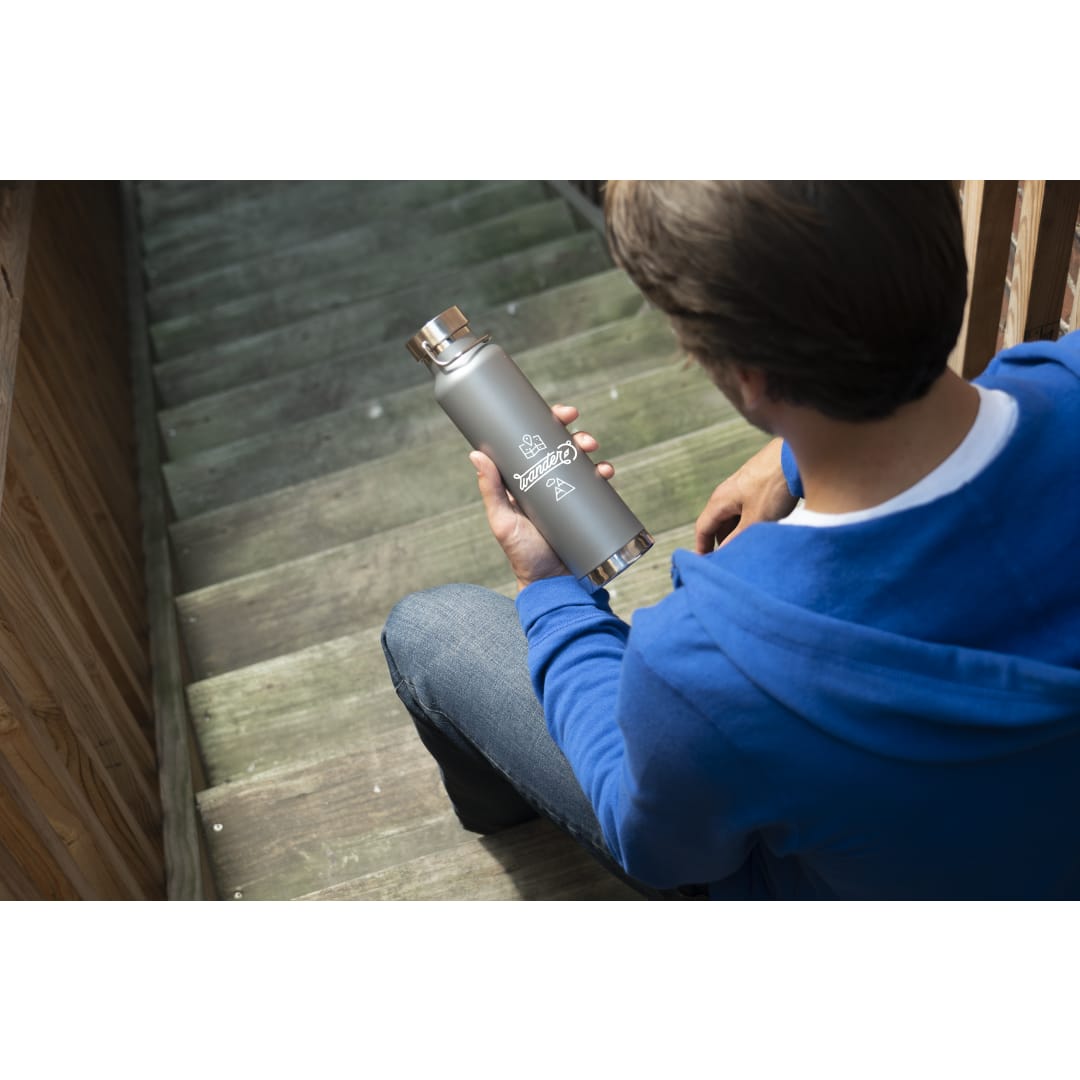 Thor Bouteille isolée sous vide en cuivre 22oz - 1625-85 Gray