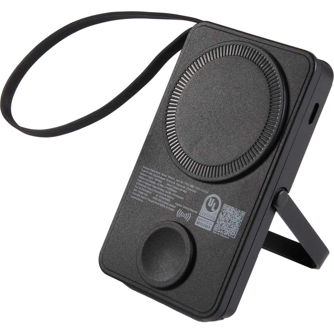 UL Listed MagClick™ Power Bank and Watch Charger - 7122-18 Black