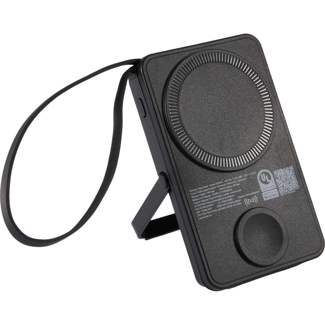 UL Listed MagClick™ Power Bank and Watch Charger - 7122-18 Black