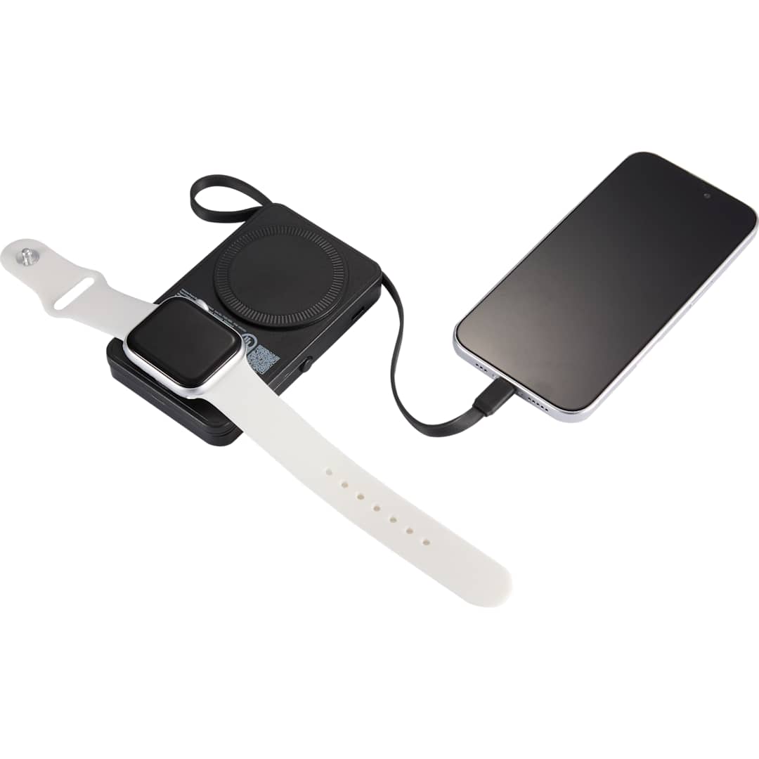 UL Listed MagClick™ Power Bank and Watch Charger - 7122-18 Black