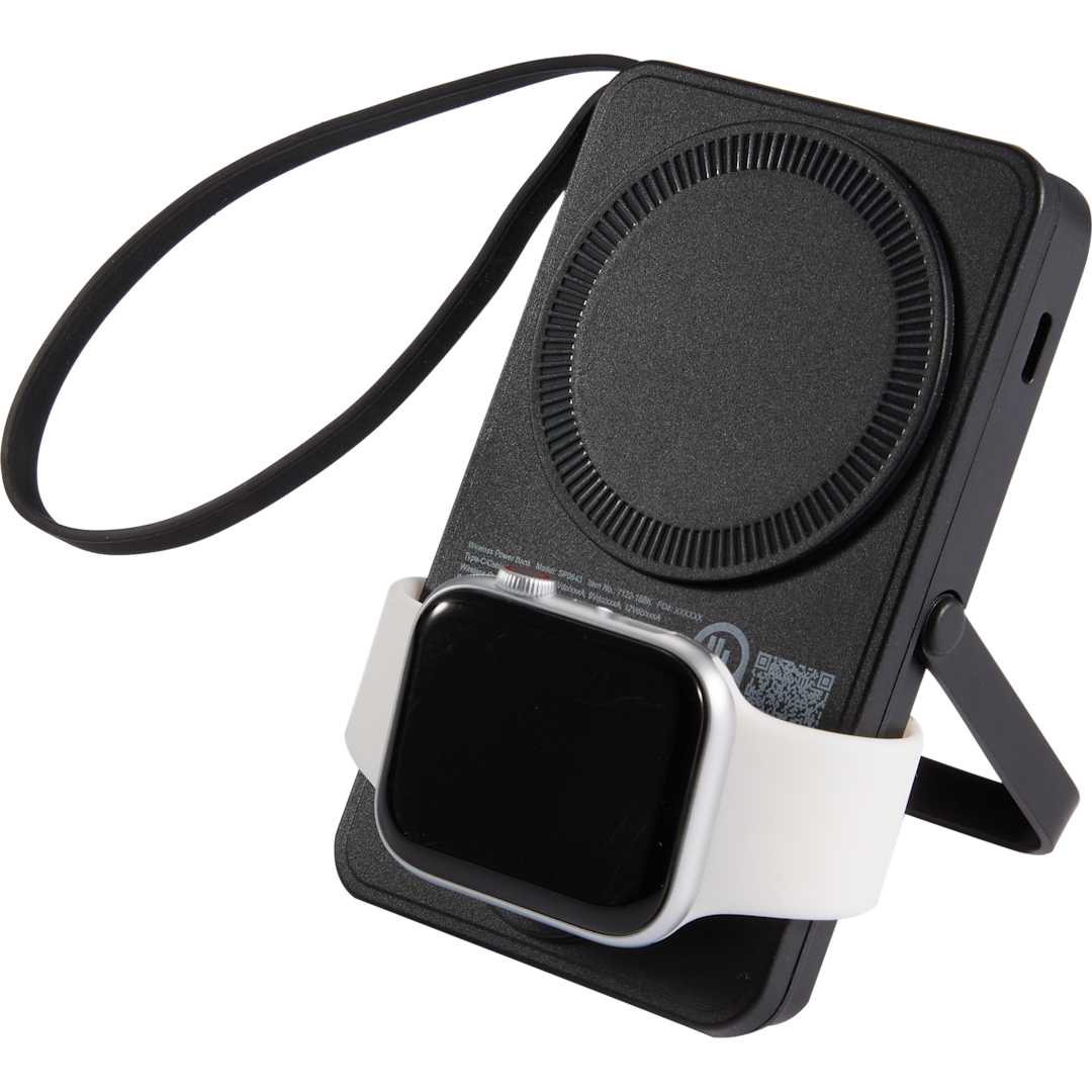 UL Listed MagClick™ Power Bank and Watch Charger - 7122-18 Black