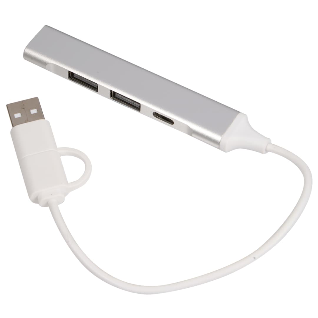  Aluminum 4-Port USB-A and C Hub - 7143-76
