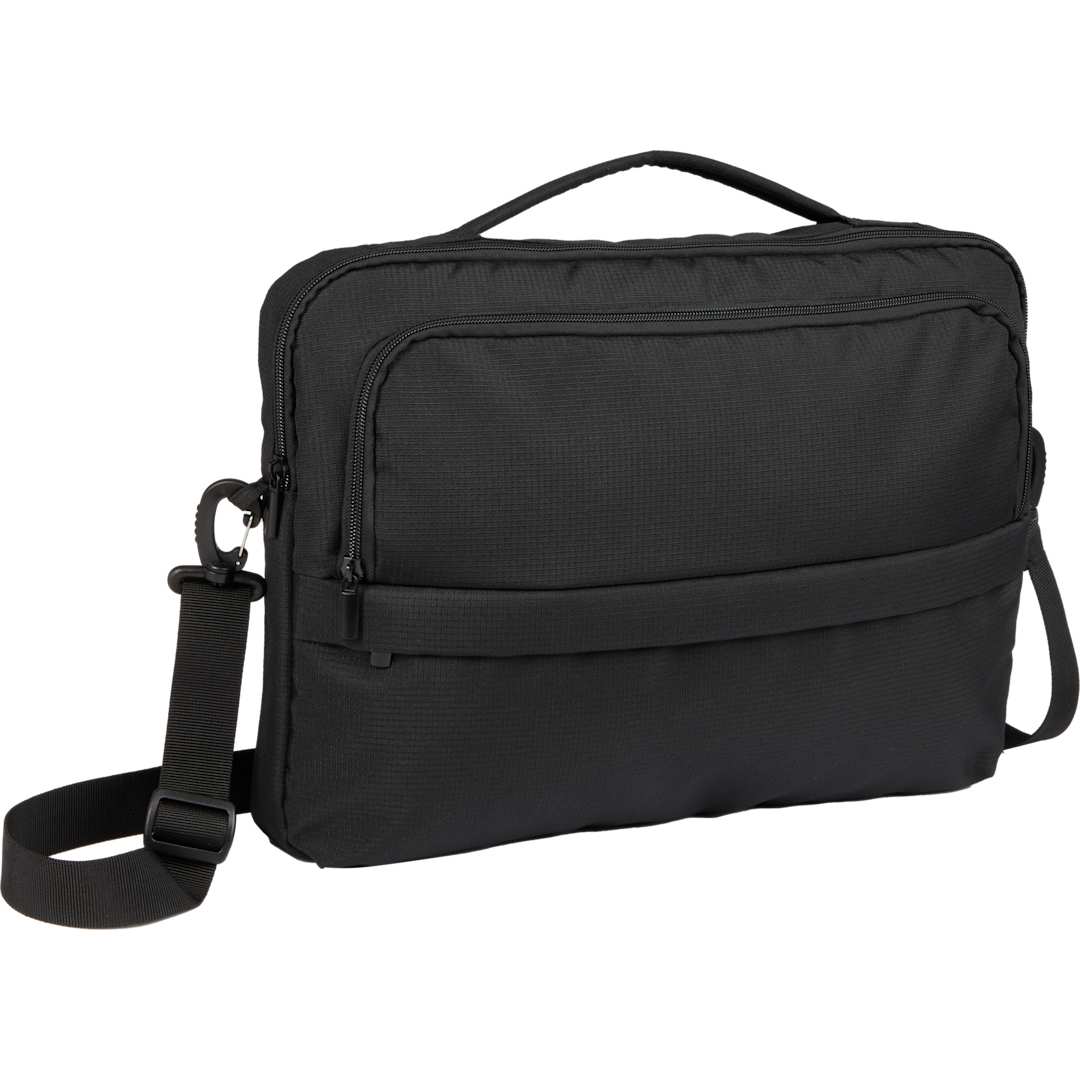 Crossbody Recycled Messenger Bag - 9898-13 Black