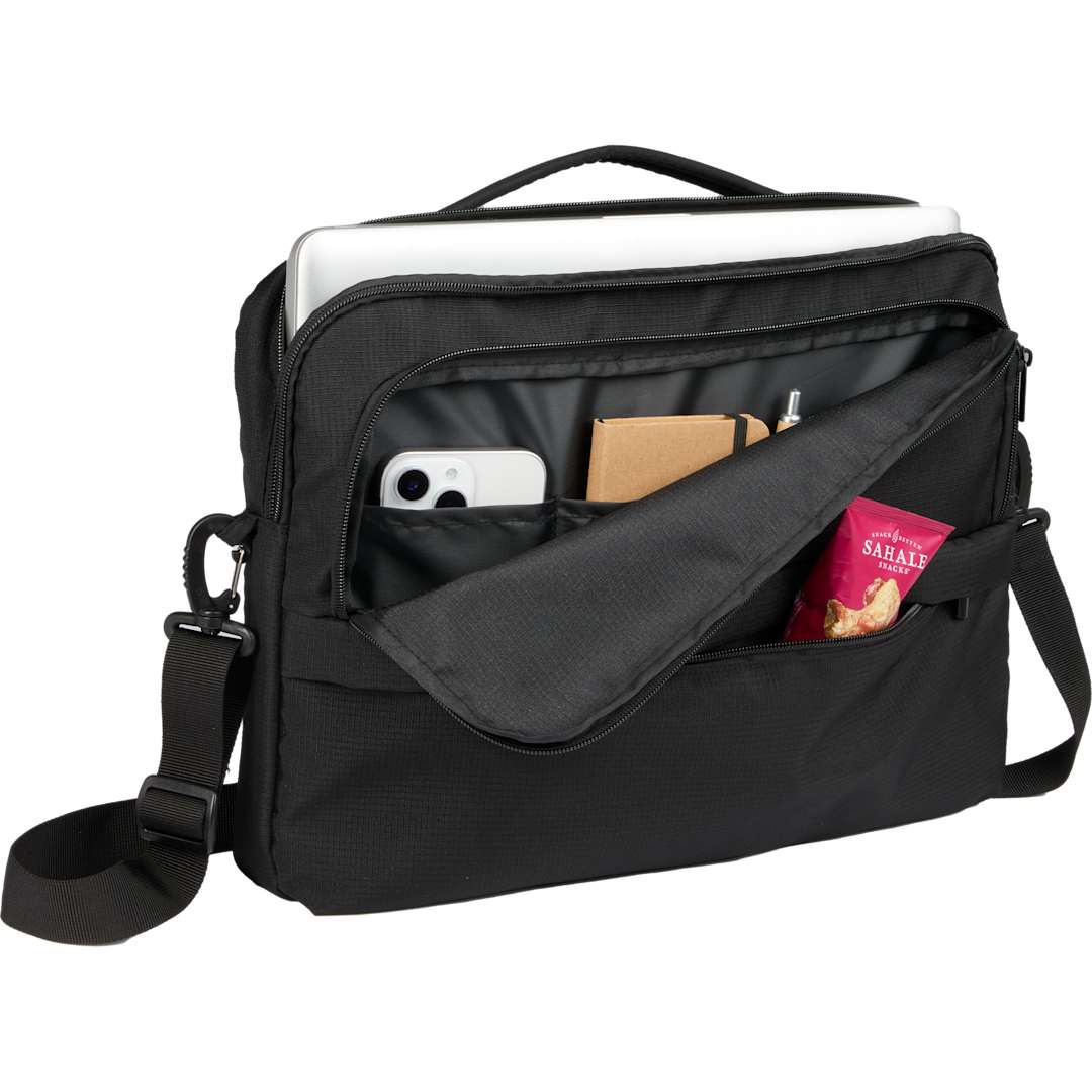 Crossbody Recycled Messenger Bag - 9898-13 Black