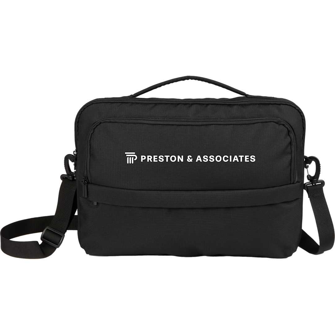 Crossbody Recycled Messenger Bag - 9898-13 Black