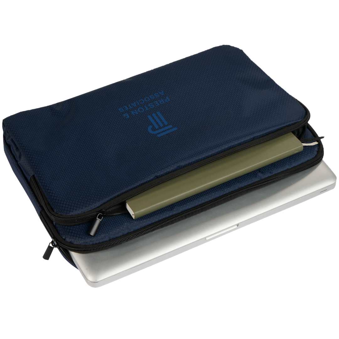 Diamond Ripstop Recycled 15&quot; Laptop Sleeve - 9898-14 Blue