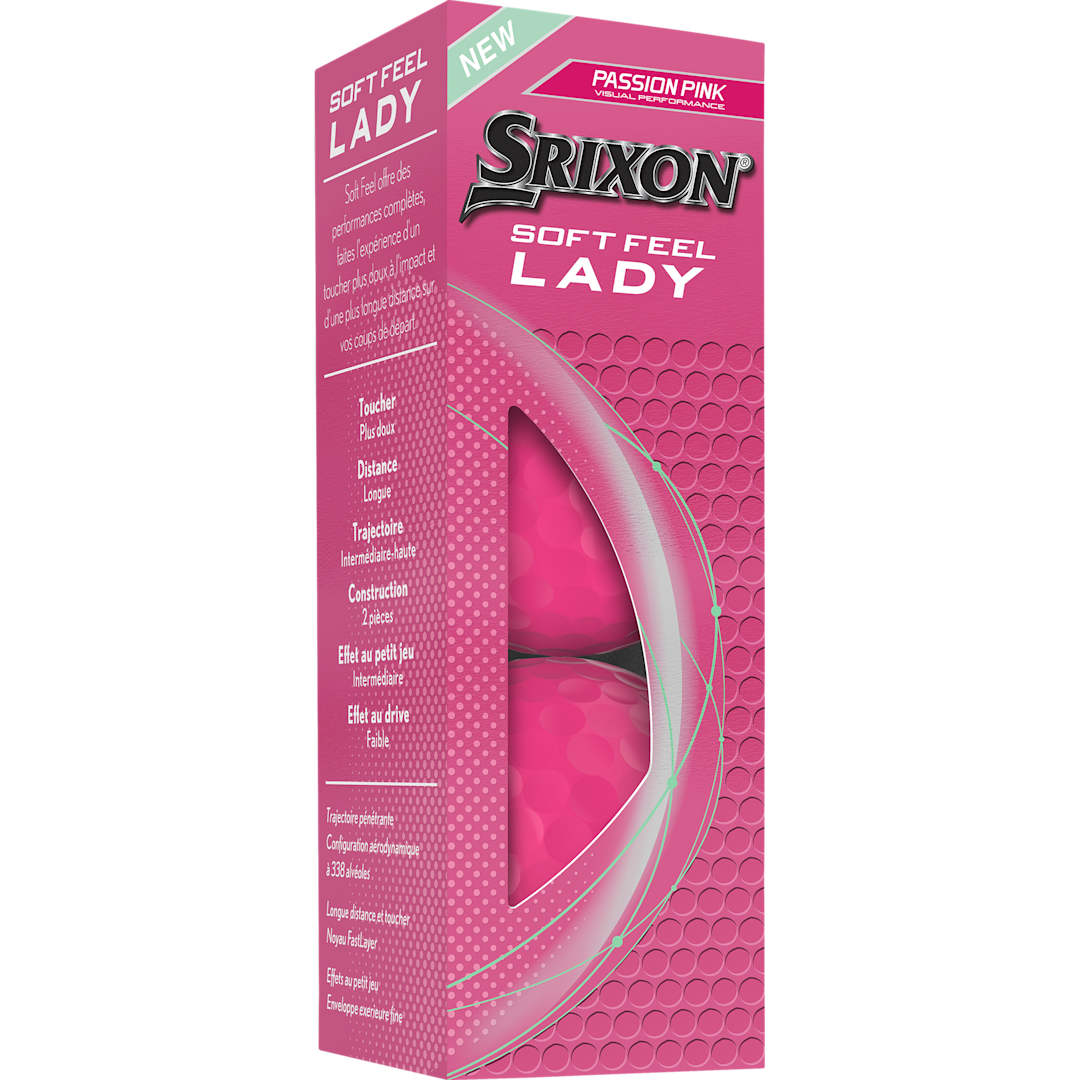 SRIXON Srixon Soft Feel Golf Balls - 3 Pack - 9902-04 Pink