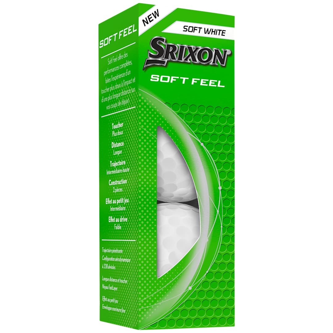 SRIXON Srixon Soft Feel Golf Balls - 3 Pack - 9902-04 White