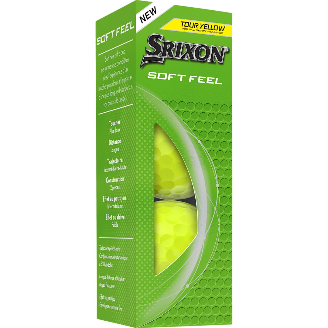 SRIXON Srixon Soft Feel Golf Balls - 3 Pack - 9902-04 Yellow