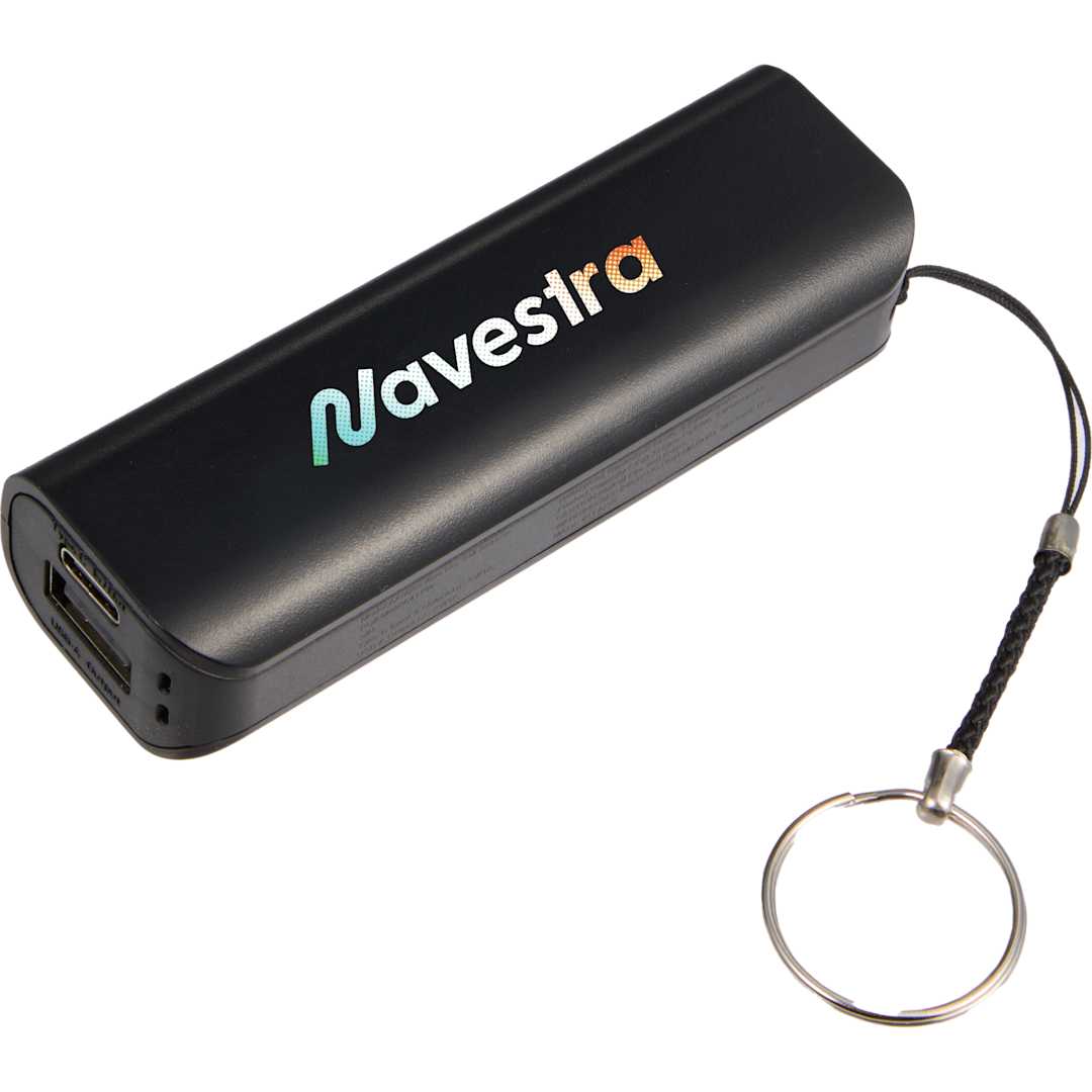 UL Listed Spark 2200 mAh Power Bank - SM-2848 Black