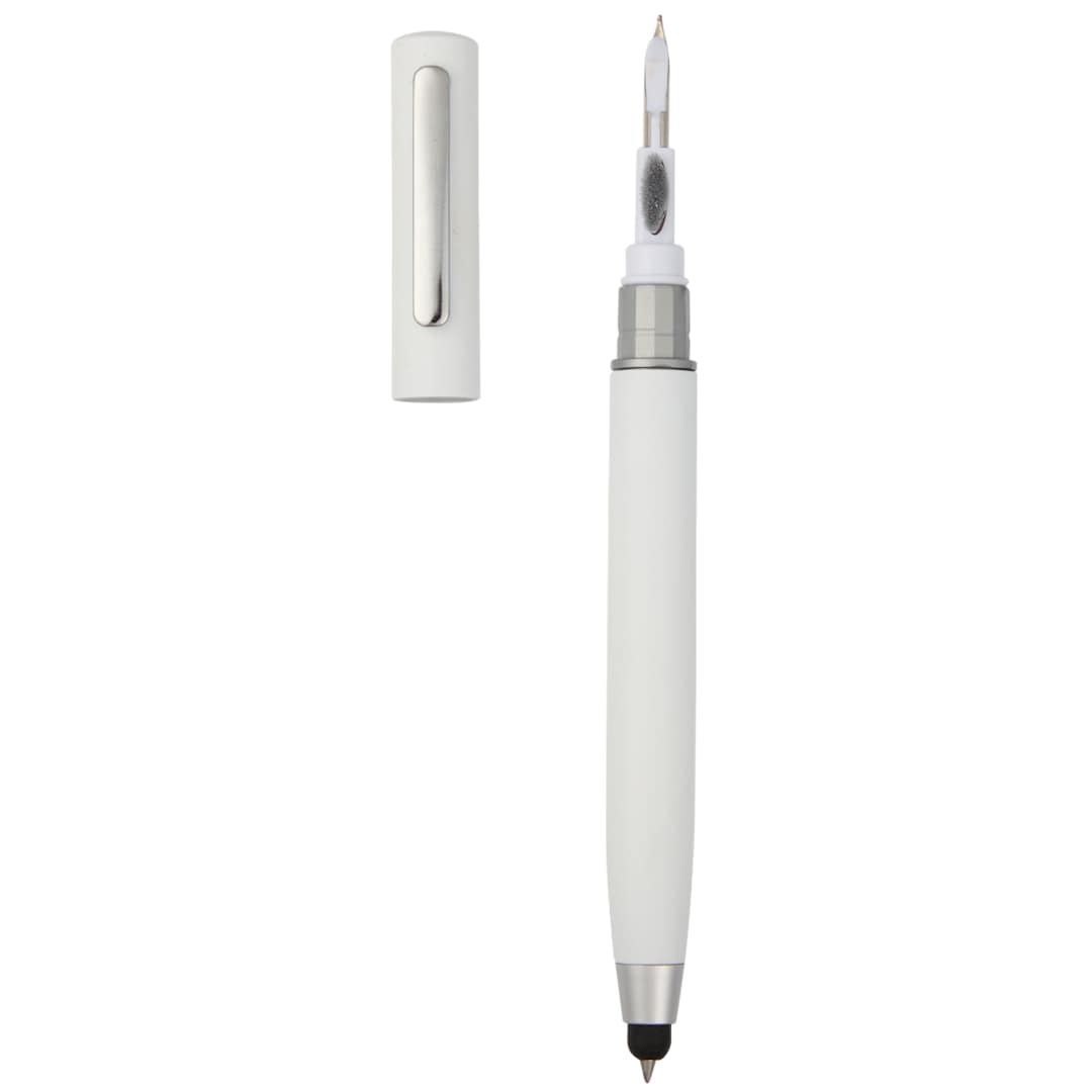 3-in-1 Tech Cleaning Stylus Gel Pen - SM-5305 White