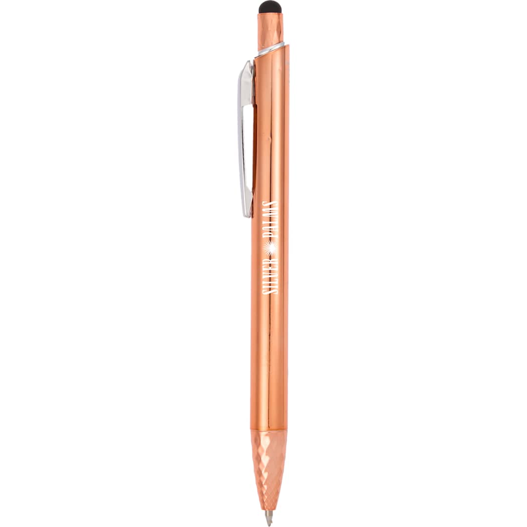 Brite Recycled Aluminum Gel Stylus Pen - SM-5308 Orange