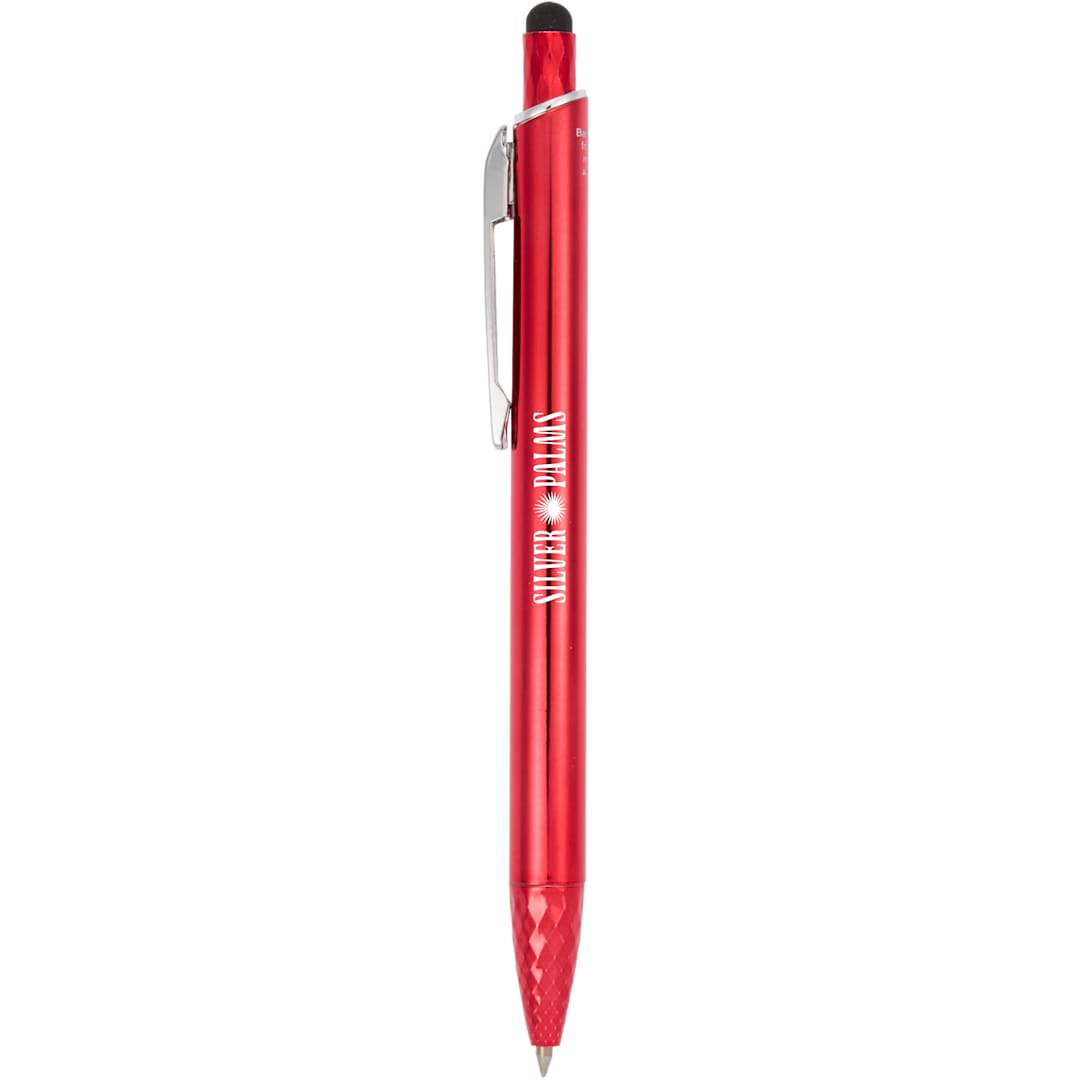 Brite Recycled Aluminum Gel Stylus Pen - SM-5308 Red